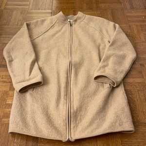 Madewell burnt orange wool coat (size M)